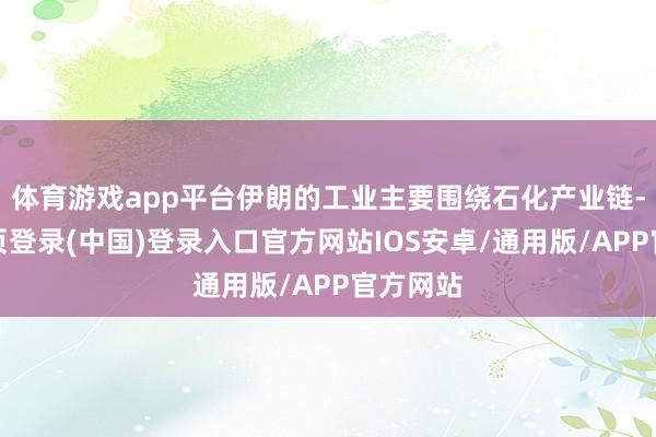 体育游戏app平台伊朗的工业主要围绕石化产业链-开云网页登录(中国)登录入口官方网站IOS安卓/通用版/APP官方网站