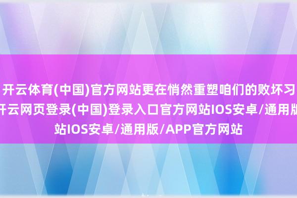 开云体育(中国)官方网站更在悄然重塑咱们的败坏习尚与营业逻辑-开云网页登录(中国)登录入口官方网站IOS安卓/通用版/APP官方网站